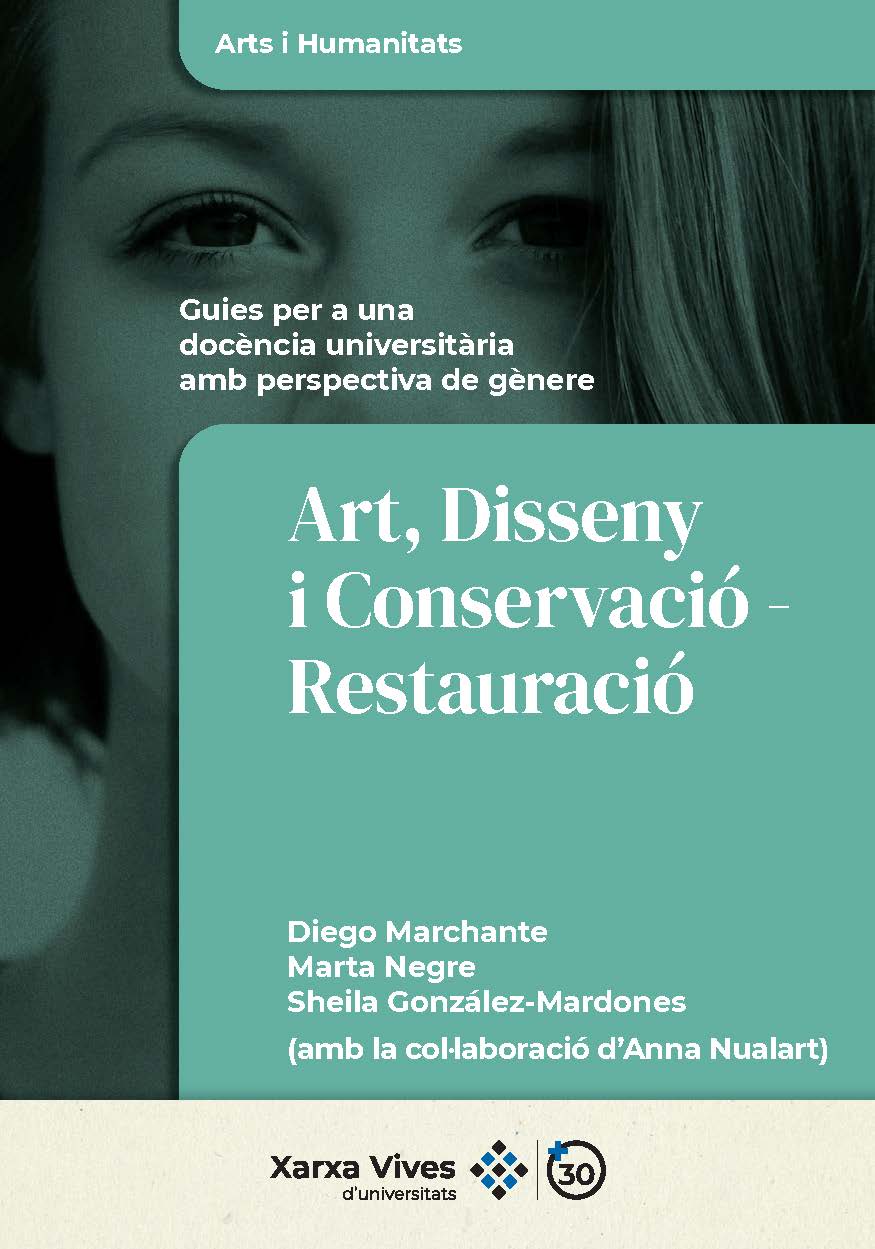 Book Cover: Art, Disseny i Conservació-Restauració: guies per a una docència universitària amb perspectiva de gènere