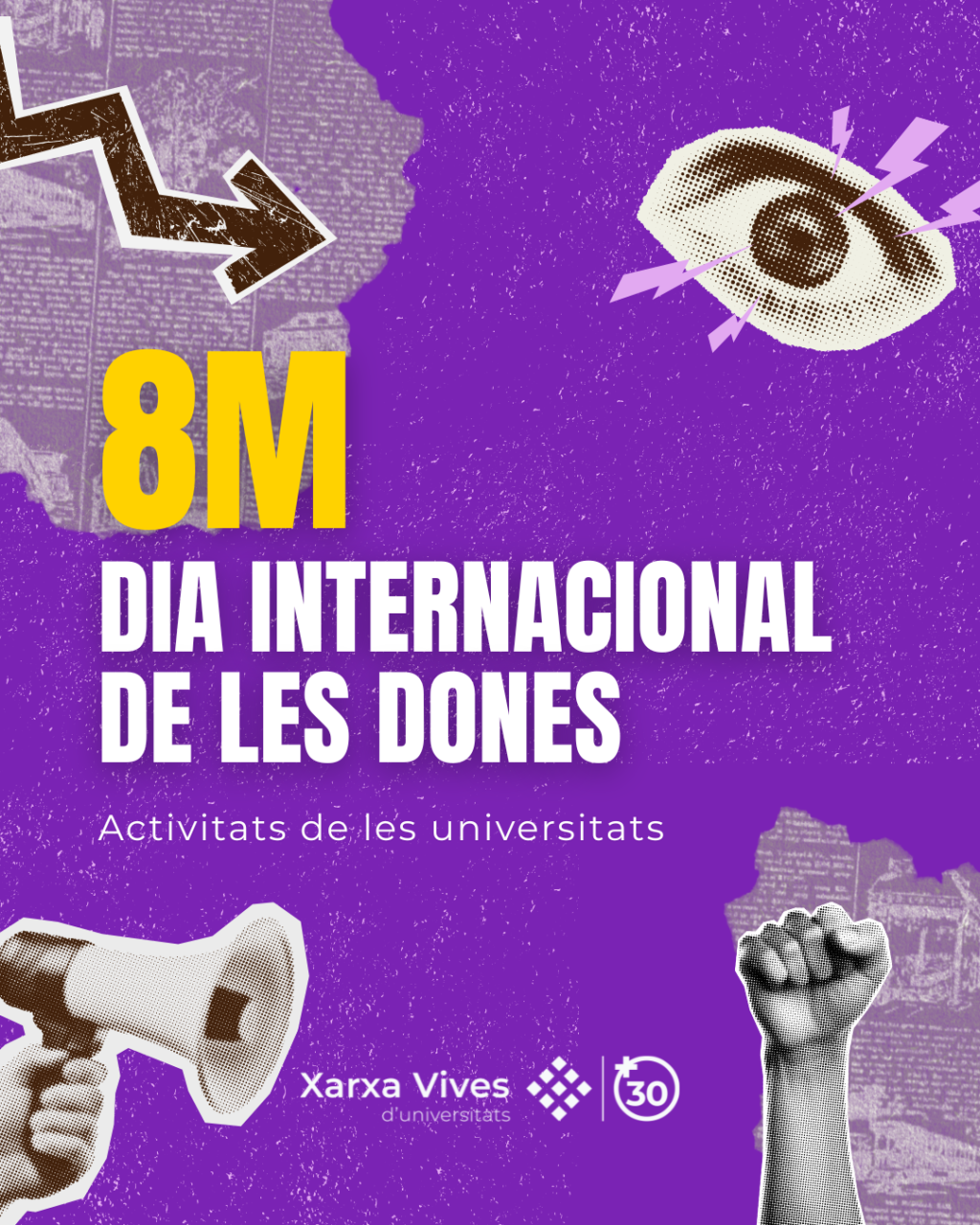 Les universitats de la Xarxa Vives es mobilitzen pel 8M: Dia Internacional de les Dones